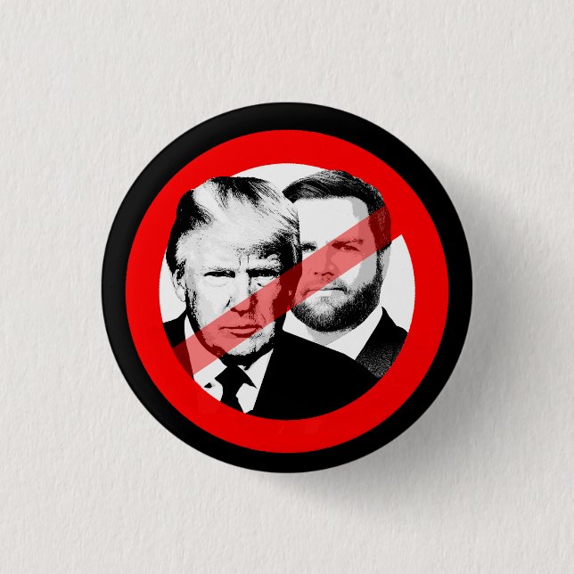 Anti Trump Vance Button (Vorderseite)