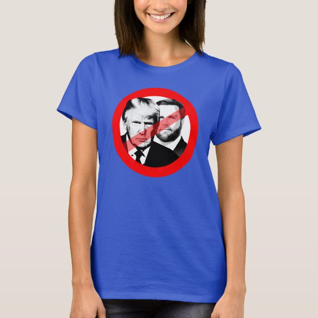 Anti Trump Vance T-Shirt (Vorderseite)