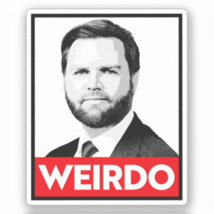 Anti Trump Vance - Weirdo Aufkleber