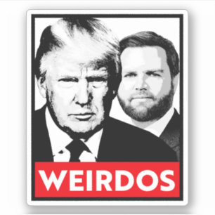 Anti Trump Vance - Weirdos Aufkleber
