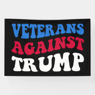 Anti-Trump - Veteranen gegen Trump II Banner