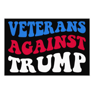 Anti-Trump - Veteranen gegen Trump II Fotodruck