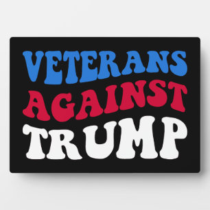 Anti-Trump - Veteranen gegen Trump II Fotoplatte