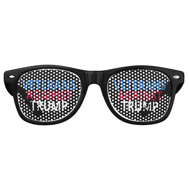Anti-Trump - Veteranen gegen Trump Partybrille (Vorderseite)