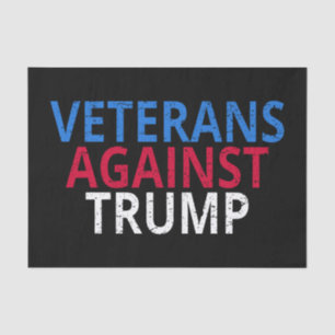 Anti-Trump - Veteranen gegen Trump Seidenpapier