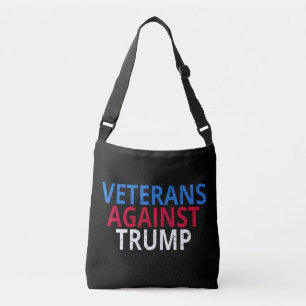 Anti-Trump - Veteranen gegen Trump Tragetaschen Mit Langen Trägern