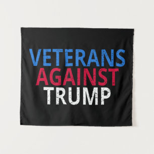 Anti-Trump - Veteranen gegen Trump Wandteppich