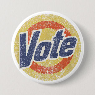 Anti-Trump Vote Detergent Funny Vintag Button