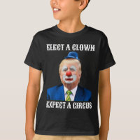Anti-Trump wählt einen Clown erwarten ein Circus F