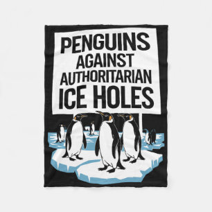 Anti Trump widersetzt Pinguine gegen Autoritäre I Fleecedecke