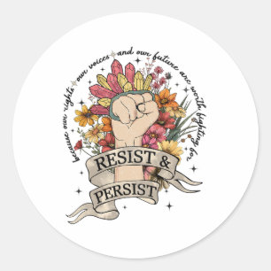 Anti-Trump-Widerstand Frauen Rechte Protest Gleich Runder Aufkleber