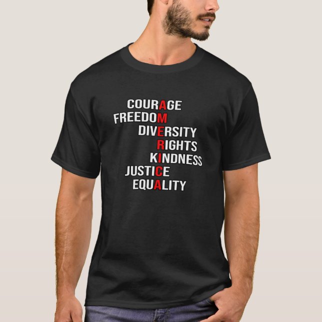 Anti Trump Widerstand politisch T-Shirt (Vorderseite)