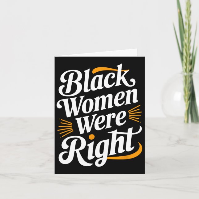 Anti Trump Widerstand Schwarze Frauen Schwarze Fra Karte (Vorderseite)