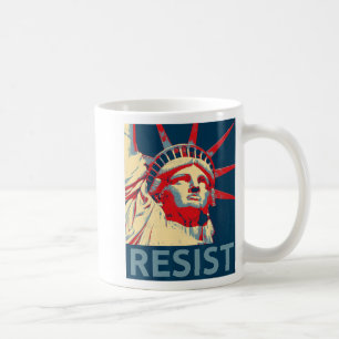 Anti-Trump-Widerstandsstatue der Freiheit Hoffnung Kaffeetasse