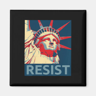 Anti-Trump-Widerstandsstatue der Freiheit Hoffnung Magnet