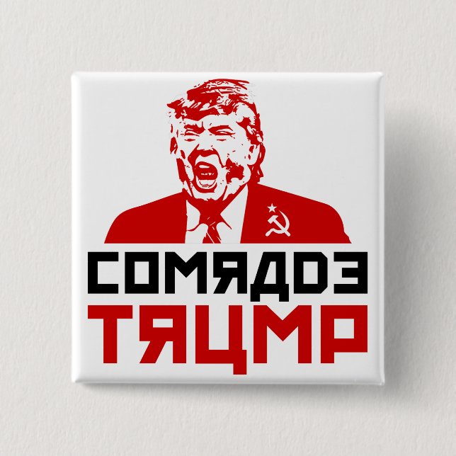 Anti-Trumpf Knopf" "KAMERAD TRUMP " Button (Vorderseite)