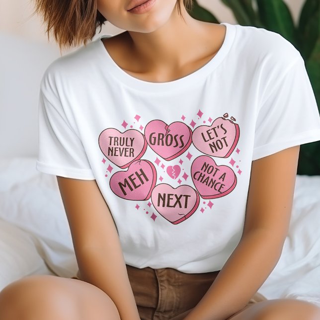 Anti Valentine Candy Hearts T - Shirt (Von Creator hochgeladen)