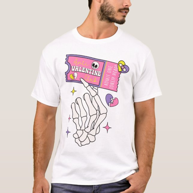 Anti Valentine Club Coupon T-Shirt (Vorderseite)