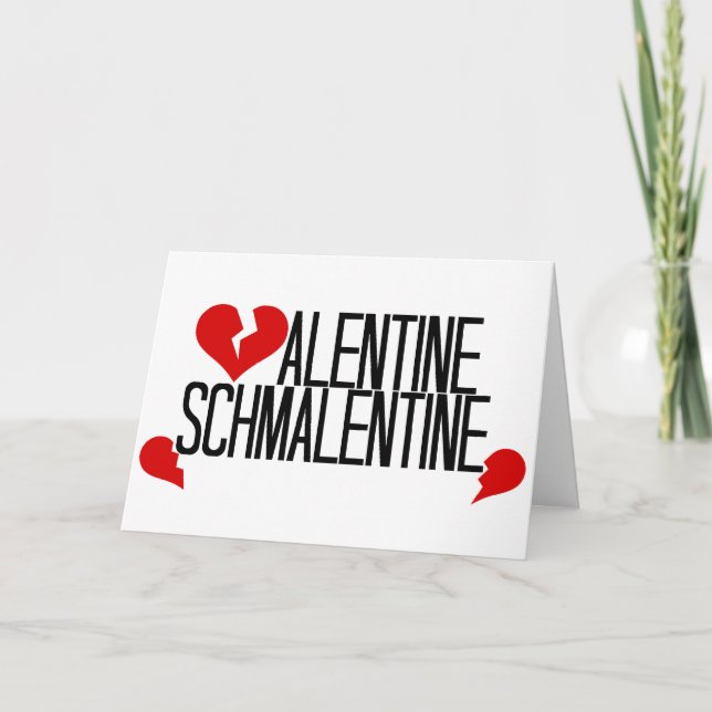 Anti Valentine Feiertagskarte (Vorderseite)
