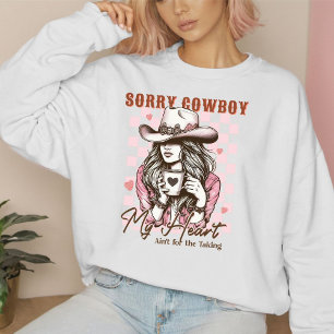 Anti Valentine Western Cowboy Girl Funny Quotes T-Shirt