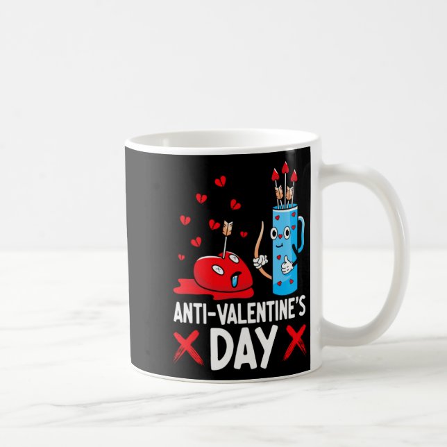 Anti Valentines Day Valentines Day Arrows Single  Kaffeetasse (Rechts)