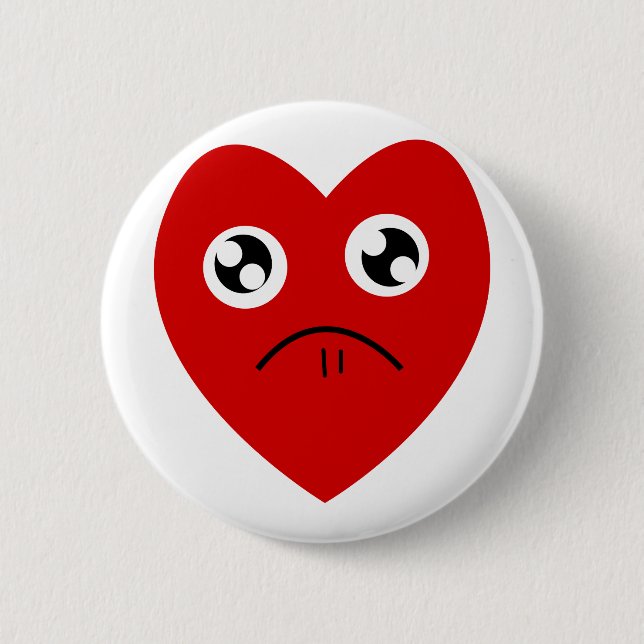 Anti-Valentinstag Button (Vorderseite)