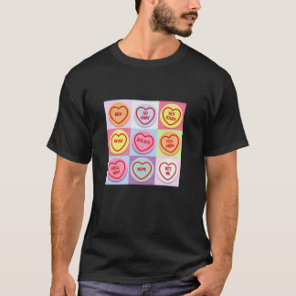Anti Valentinstag Funny Candy Valentines Hearts T-Shirt