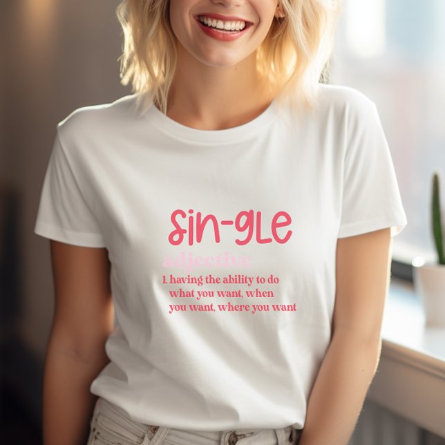 Anti-Valentinstag-Sin-Gle T-Shirt (anti valentines day sin-gle tshirt)