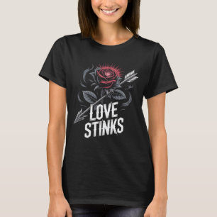 Anti Valentinstag Tattoo Kunst Rose Grafik - Liebe T-Shirt
