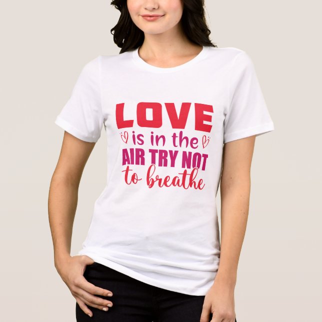 Anti-Valentinstag Tri-Blend Shirt (Vorderseite)