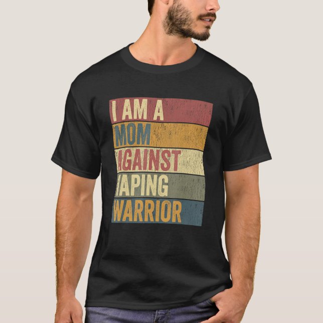 Anti Vape Supporter Mamas gegen Vapage T-Shirt (Vorderseite)