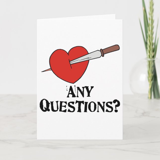 Anti-Vday Feiertagskarte (Vorderseite)