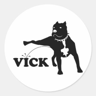 Anti-Vick Runder Aufkleber