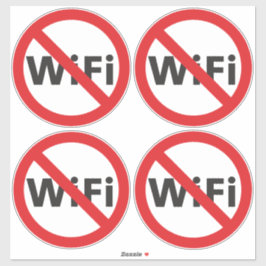 Anti-Wi-Fi-Vinyl-Aufkleber Aufkleber