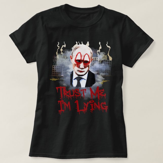 Anti Wladimir Putin Unterstützung Ukraine Ich bin  T-Shirt (Design vorne)