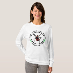 Anti-Zecken-Lyme-Bewusstsein-Shirt T-Shirt