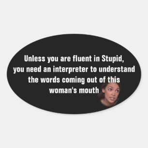Antialexandria Ocasio-Cortez Ovaler Aufkleber