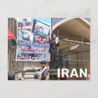 Antiamerikanisches Zeichen in Isfahan, Iran