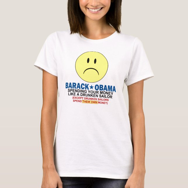 Antibarack obama T-Shirt (Vorderseite)