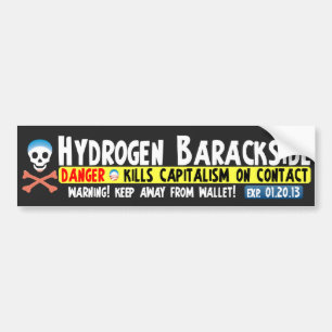 Antibarack obama - Wasserstoff Barackside Autoaufkleber