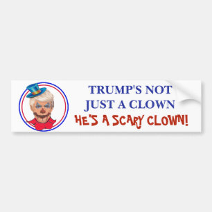 Antibeängstigender Clown-Autoaufkleber donald Autoaufkleber