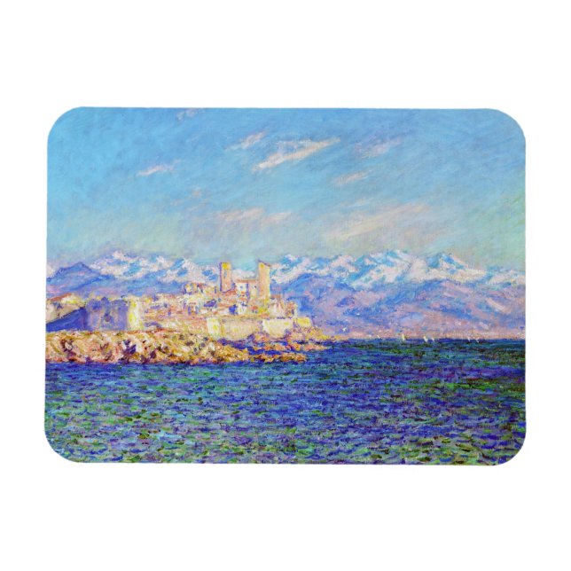 Antibes, Afternoon Effect, Claude Monet cool, 1888 Magnet (Horizontal)