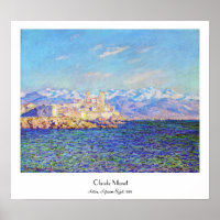 Antibes, Afternoon Effect, Claude Monet cool, 1888