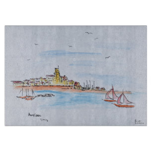 Antibes am Mittelmeer, Frankreich Schneidebrett