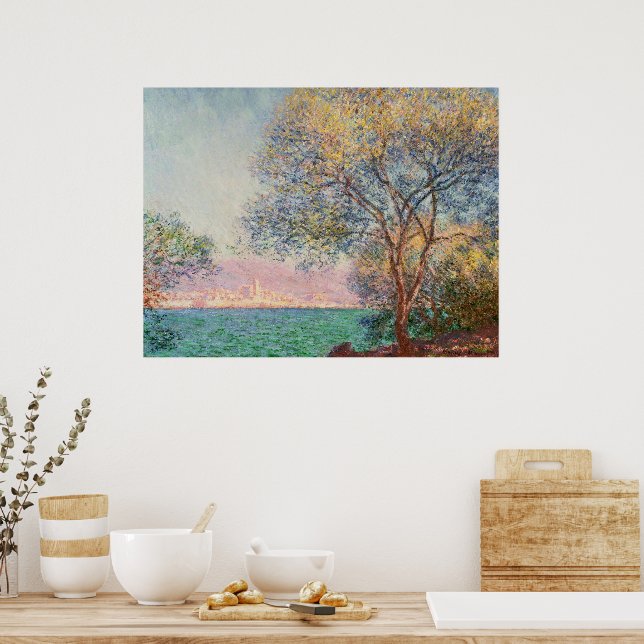 Antibes am Morgen Poster (Küche)