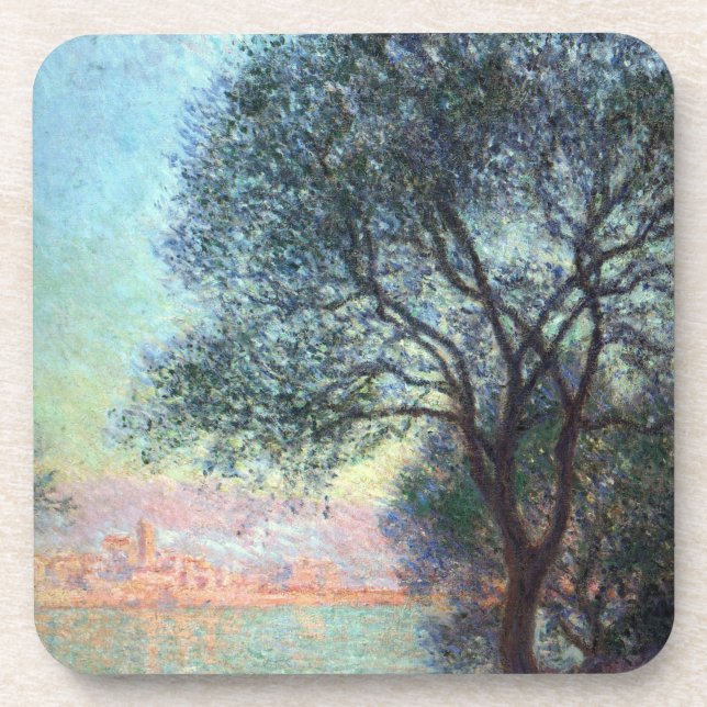 Antibes am Morgen von Claude Monet Getränkeuntersetzer (Vorderseite)