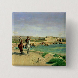 Antibes, die Pferdefahrt, 1868 Button