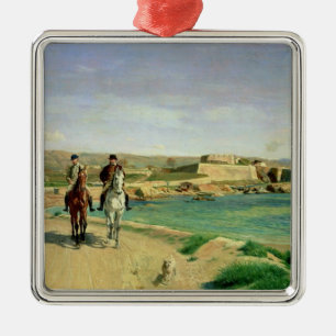 Antibes, die Pferdefahrt, 1868 Ornament Aus Metall