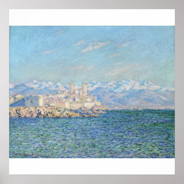 Antibes, Effet après-midi (1888) Toile Impression (Devant)