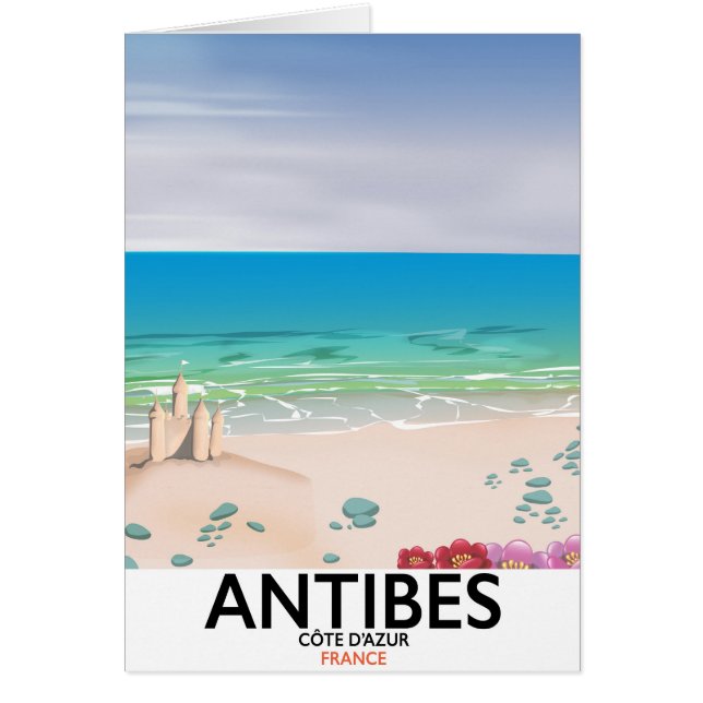 Antibes France Beach Poster (Vorne)